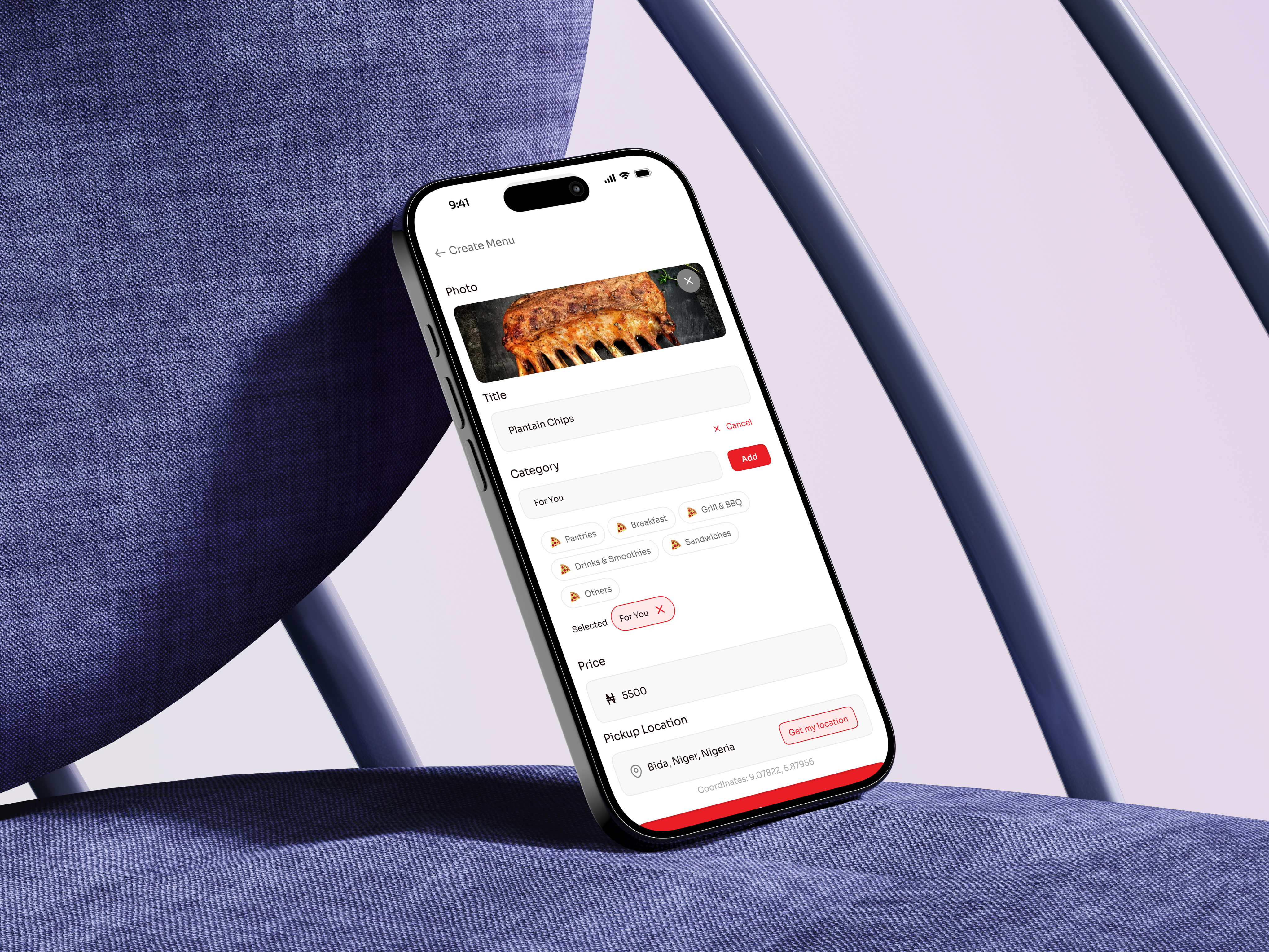 Upload Your Menu